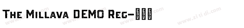 The Millava DEMO Reg字体转换